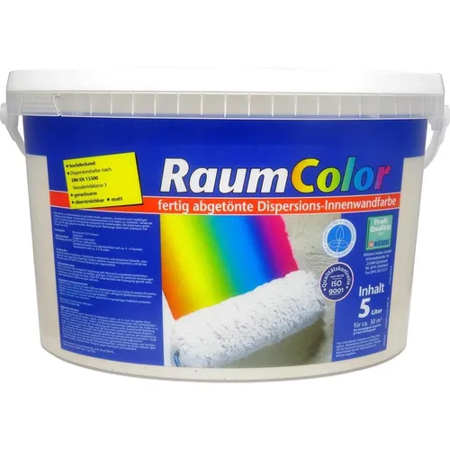 Wilckens Farben Wandfarbe Raumcolor Taupe 5 L - Hochwertige Wandfarbe in elegantem Taupe, ideal für stilvolle Wohnräume. Der 5-Liter-Eimer bietet ausreichend Farbe für große Flächen und sorgt für ein angenehmes Raumklima.