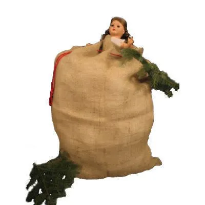 Großer Nikolaus Jutesack natur