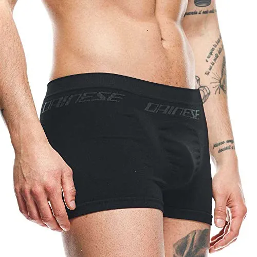Dainese Quick Dry Boxershorts für Männer, schwarz, Größe XL 2XL - Herrenunterhosen mit nahtlosem Aufbau für höchsten Komfort und aktivem Feuchtigkeitsmanagement – ideal für Sport und Alltag.