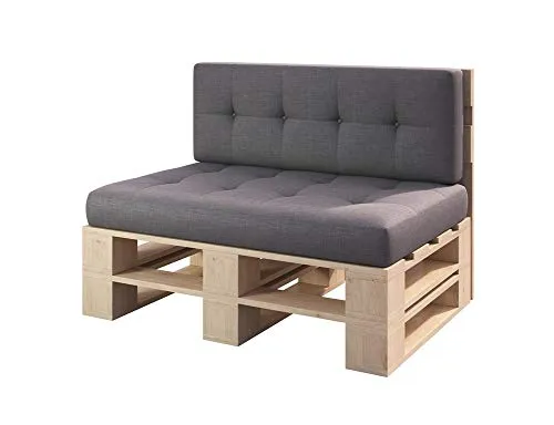Lermowood Palettenmöbel Mp Bank 100 x 60 x 40 cm Natur von Lermowood
