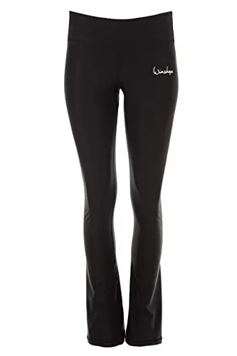 WINSHAPE Damen Functional Bcl102 - Slim Style Boot Cut Leggings - Stoffhosen mit figurformendem Design, atmungsaktivem Funktionsstoff und ideal für Yoga, Pilates und Fitness. Eco-friendly und fair produziert nach Öko-Tex Standard 100!