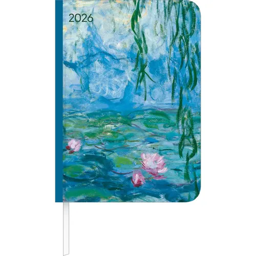 Alpha Edition Lady Journal Monet 2026 - Taschenkalender A6 - Kalender im handlichen A6-Format, ideal für die Planung unterwegs mit 192 Seiten für Notizen und Termine, perfekt für kreative Köpfe.