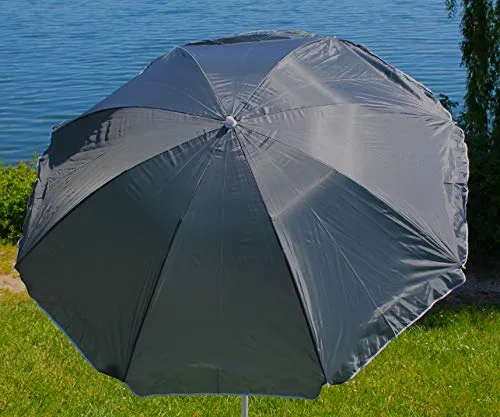 AAF Nommel Sonnenschirm Strand Schirm Gartenschirm in schwarz von AAF-Nommel