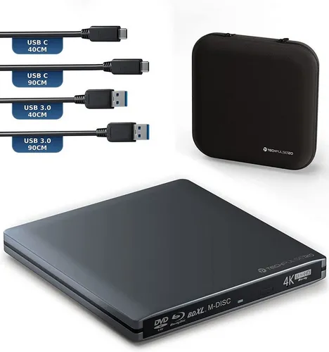 techPulse120 Externes USB 3.1 Blu-ray Brenner von techPulse120