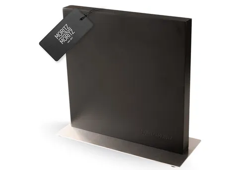 Moritz & Moritz Magnet-Messerblock Messerblock magnetisch, schwarz (1tlg), Magnetisch mit Edelstahlboden