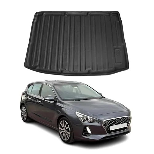 OMAC Kofferraummatte für Hyundai i30 (2016-2025) - Fahrzeugspezifische Kofferraummatte aus Gummi TPE, wasserdicht, rutschfest und leicht zu reinigen für optimalen Schutz und ein angenehmes Fahrerlebnis.