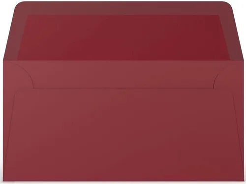 Rössler Briefumschlag Briefumschläge Coloretti VE=5 Stück DL Rosso