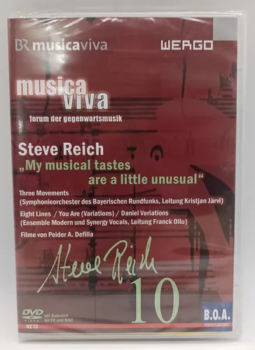 DVD Steve Reich: My Musical Tastes Are a Little Unusual - FSK 0, Musikdokumentation über den innovativen Komponisten Steve Reich, ideal für Musikliebhaber und Kulturinteressierte.