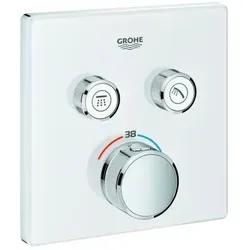 Grohe Grohtherm SmartControl Thermostat - Moon White - Wannen- & Duscharmaturen, innovative SmartControl-Technologie für präzise Temperaturregelung und ein modernes Design in Moon White.