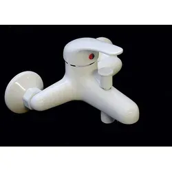 Wannenarmatur Wasserhahn Badewannen Bad Armatur Weiss - Hochwertige Wannenbatterie in Weiß, mit geräuscharmer Kartusche und einfacher Montage. Ideal für alle Durchlauferhitzer, bietet optimale Funktionalität und langlebige Qualität.