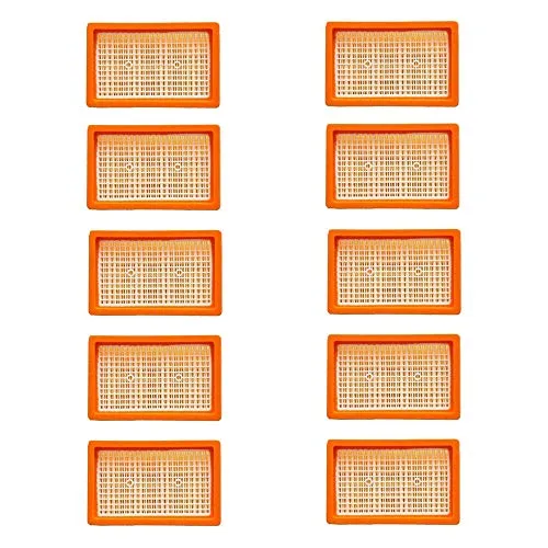 10x Flachfaltenfilter | für Kärcher Mehrzwecksauger + Nass-/ Trockensauger | MV4 + MV5 + MV6 + WD4 + WD5 + WD6 | wie 2.863-005.0 WD 4-6 und MV 4-6