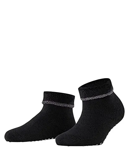 ESPRIT Damen Stoppersocken Cozy W Hp Wolle rutschhemmende Noppen 1 Paar, Schwarz Black 3001, 39/42 EU