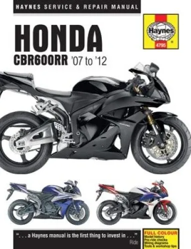 Honda CBR600RR (07 - 12) Haynes Reparaturanleitung - DIY Heimwerken – Umfassendes Handbuch mit über 700 Bildern, um Probleme zu diagnostizieren und kostensparende Reparaturen selbst durchzuführen.