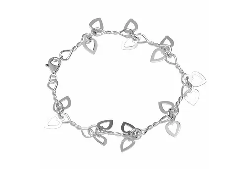 Produktbild Designer Herz in Herz Armband 925 Sterling Silber 20cm