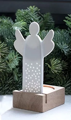 Räder Lichtobjekt Engel weiß