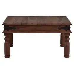 Couchtisch Colombo Natur 60x60cm aus Teakholz