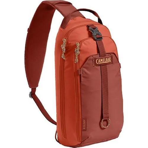 Camelbak Arete Sling 8 mahogany - Trinksystem für Wanderer, nachhaltig aus recycelten Materialien, mit atmungsaktivem 3D-Vent-Mesh-Gurtzeug für optimalen Komfort und integrierter .6L Tritan Renew Flasche.