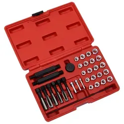 Glühkerzengewinde Reparatur Set 33-tlg. M8 M10 M12 - Umfassendes 33-teiliges Set zur flexiblen und multifunktionalen Reparatur von Glühkerzengewinden, ideal für Mechaniker und DIY-Enthusiasten.