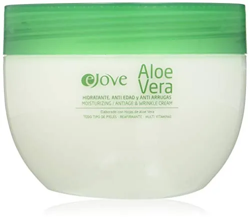 Ejove Anti-Aging und Anti-Falten-Creme 300 ml | 100% kanarische Aloe Vera | Natürliche Inhaltsstoffe | Mit ätherischen Ölen, Karité-Extrakt, Vitamin E und Mineralien | feuchtigkeitsspendende Pflege