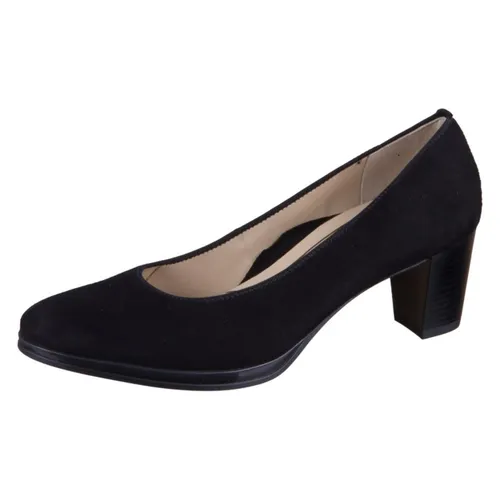 ARA 12-13436 Orly schwarz Gr. 36.5 - Damen-Pumps aus hochwertigem Leder mit komfortablem Blockabsatz, perfekt für stilvolle Anlässe und den ganzen Tag tragbar.