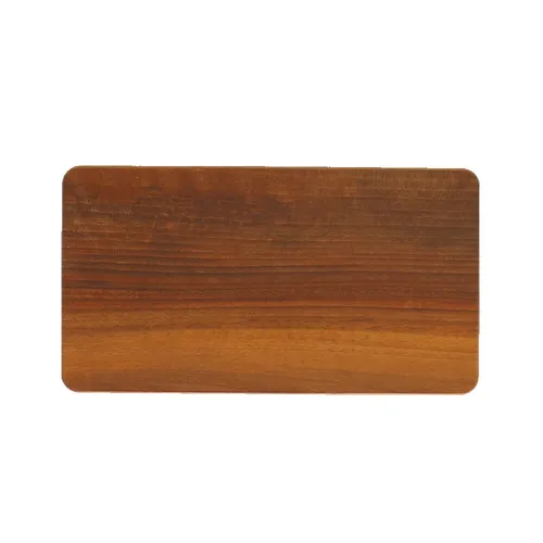 Frühstücksbrett Frühstücksbrettchen rechteckig Walnussholz unverleimt 22 x 12 cm