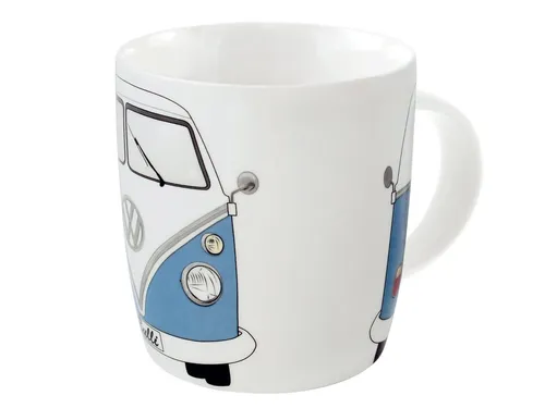 VW Collection by BRISA Tasse Volkswagen Große Keramik Kaffeetasse, Cappuccino Becher, New Bone China, Teetasse in verschiedenen Farben und VW Designs