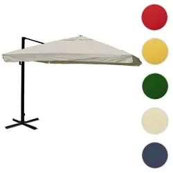 Mendler Gastronomie-Ampelschirm HWC-A96, 3x3m