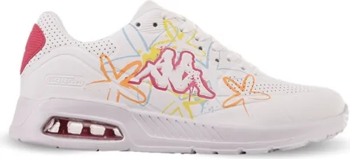 Kappa Damen Sneaker low in Weiß, Größe 40 - Stylische Halbschuhe von Kappa! Mit weichem Kunstleder und atmungsaktivem Textil bieten sie optimalen Tragekomfort. Das transparente Luftpolster in der Sohle sorgt für ein angenehmes Laufgefühl.