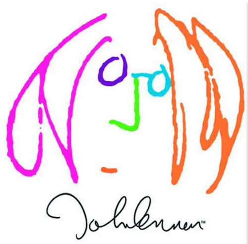 John Lennon Kühlschrankmagnet Imagine self Portrait Motion Nue offiziell Weiß