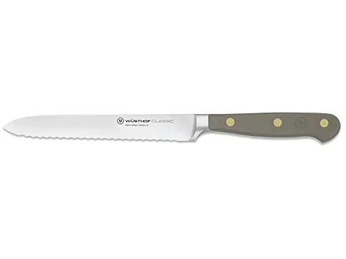 Wüsthof Classic Aufschnittmesser 14 cm | mit Wellenschliff - Küchenmesser, ideal für präzises Schneiden von Brot und Aufschnitt dank des scharfen Wellenschliffs.