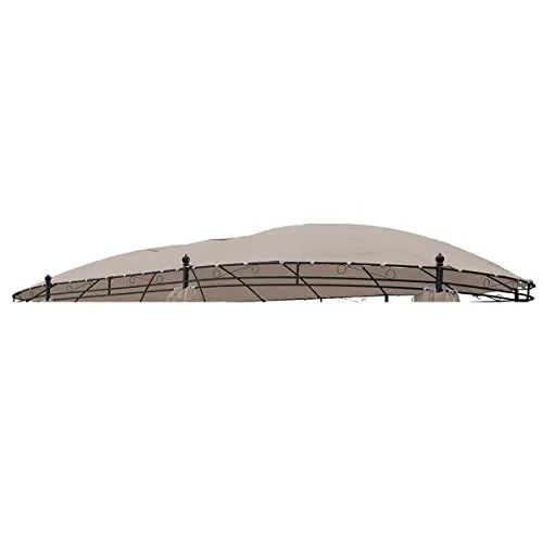 Lex Ersatzdach Pavillon Oval 5,3 x 3,5m - Wasserdicht und Langlebig - Hochwertiges Ersatzdach für ovalen Pavillon. Robuste 180g/m² Polyesterqualität, wasserdicht und einfach zu montieren. Ideal für sonnige und regnerische Tage im Garten.