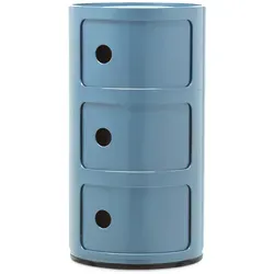 Kartell Componibili Container 3-Fächer, Hellblau in blau von Kartell