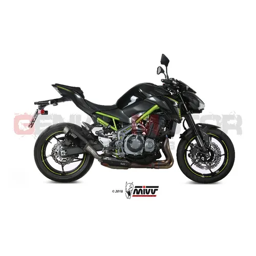 Auspuff exhaust MIVV GP PRO Schwarz Edelstahl fur Kawasaki Z 900 2017 > 2019