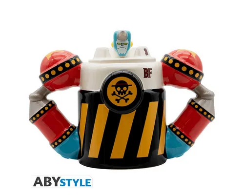 ONE PIECE 3D Mug - Iron Pirate Franky Shogun - Kaffeetassen & Becher – Offizielle 3D-Tasse von Franky Shogun, großzügiges 500 ml Format, perfekt für Piraten, mit aufwendigen Details und Relief-Effekt, ideal für Sammler.