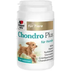 Doppelherz Für Tiere Chondro Plus Tabletten für Hunde - Arzneimittel zur Unterstützung der Gelenke, mit einer einzigartigen Kombination aus Glucosamin, Chondroitinsulfat und Hyaluronsäure für aktives Wohlbefinden.