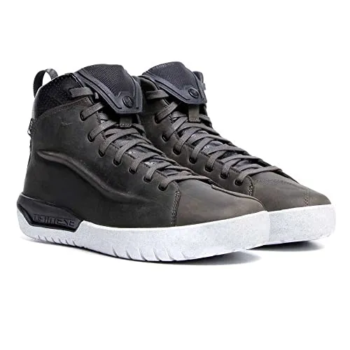 Dainese Metractive D-WP Shoes, Motorradschuhe Leder Wasserdicht, Herren, Rauchgrün/Weiß, 41