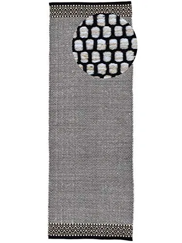 carpetfine Läufer Kelim Mia, rechteckig, 6 mm Höhe - Kurzflor-Läufer aus 100% Baumwolle, handgewebt mit modernen Mustern und Farben, ideal für stilvolle Wohnräume und sorgt für eine gemütliche Atmosphäre.