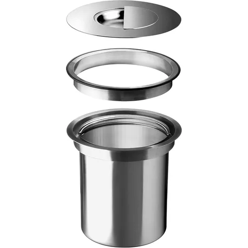 Blanco SOLON-IF Einbau-Mülleimer, flächenbündig, 300 mm, Edelstahl - Praktischer flächenbündiger Einbau-Mülleimer aus Edelstahl, ideal für moderne Küchen und platzsparende Lösungen.