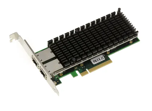 Netzwerkkarte Pcie 10G 2 Anschlüsse 10 GB RJ45 Chipsatz Intel X540 High + Low