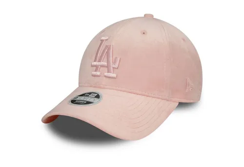 New Era 9Forty Damen Cap - Velour Los Angeles Dodgers rosa - Stylische 9FORTY Strapback Cap für Baseball-Fans, aus weichem Velours und ideal für einen trendigen Look.