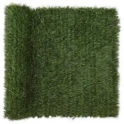 vidaXL Künstlicher Zaun Hellgrün 1 x 4 m - Vielseitiger künstlicher Zaun aus PVC und Stahl, ideal für den Außenbereich. Bietet effektiven Sichtschutz und dekorative Gestaltung für Garten oder Terrasse. UV-beständig und stabil für langanhaltende Nutzung.