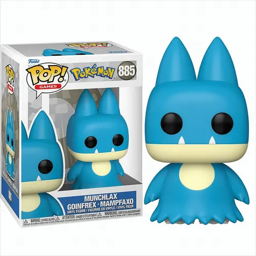 Funko Pop! Pokemon Munchlax Mampfaxo 885 - 9,5 cm Sammelfigur, ideal für Fans und Sammler in stabiler Fensterbox