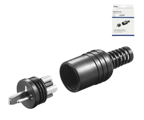 DINIC Lautsprecherstecker, schwarz, 2 Stück #1907286