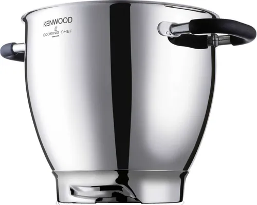 Kenwood AW37575 Edelstahl Schüssel - 6,7 L Fassungsvermögen, hochglanzpoliert und hitzeschutzisolierte Griffe für Cooking Chef Küchenmaschine