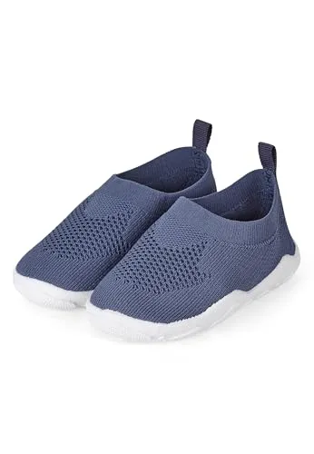 Sterntaler Badeschuhe einfarbig – Baby Aquaschuhe – Unisex Strand Slipper mit flexibler Sohle – schnelltrocknend & leicht - Ideal für Strand & Schwimmbad - Kinder Bademode – Farbe blau, Größe 26