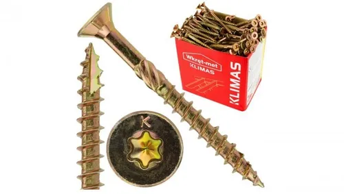 Torx Schrauben 4,0 x 60mm - 250 Stück Senkkopf Holzschrauben, ideal für stabile Verbindungen in Holzprojekten