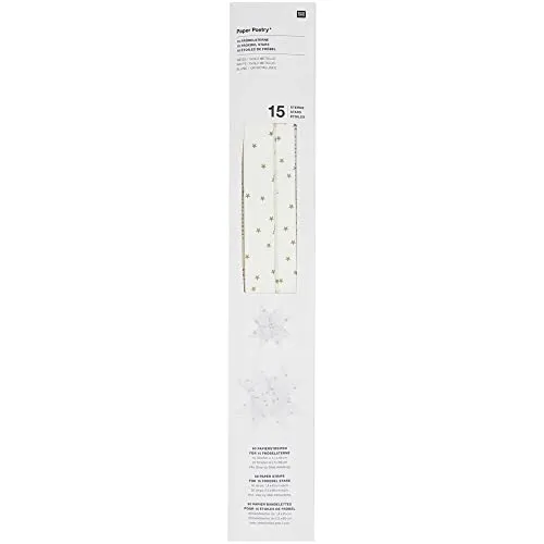 Fröbelsterne, weiß, Sterne, 60 Streifen FSC MIX