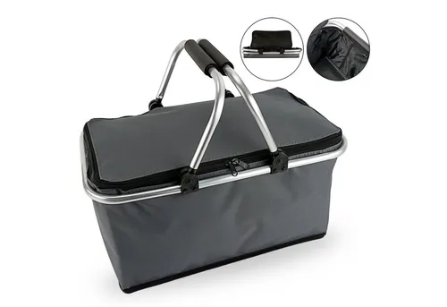 CEPEWA Einkaufskorb Einkaufskorb,grau, faltbar, Max. Zuladung 12 kg