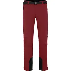 Bergson Outdoorhose ONETREE Herren Winter Softshellhose, winddicht, mit warmem Innenfleece, Norma rot normal | 50