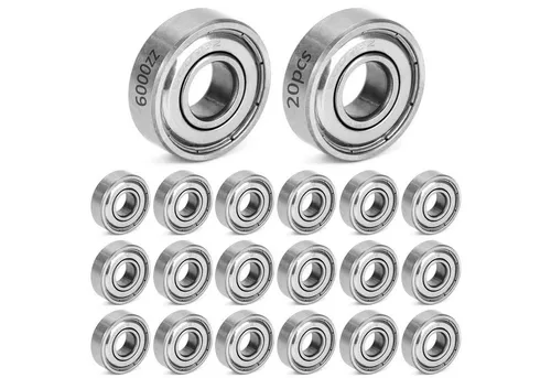 LuxusKollektion Kugellager Kugellager 6000ZZ 10x26x8 mm Metall 20 Stück 6000ZZ 20 Packs